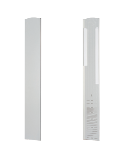 Onlevel TL-30, Endkappe Treppenaufgang mit Abdeckleiste Modell 3011, Alu roh, rechts