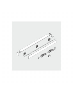MUTO Comfort L 80, WM, Set 1450mm, RAL 9005 matt