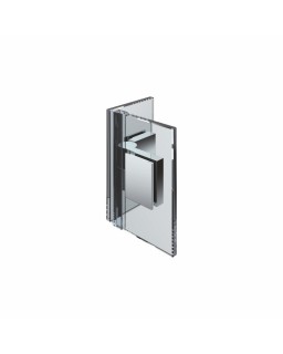Anschlagtürband- Nivello mit Gegenplatte, Glas/Glas 90°, ZN1, Links