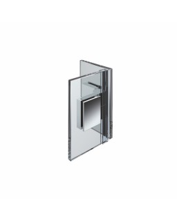 Anschlagtürband- Nivello mit Gegenplatte, Glas/Glas 90°, ZN1, Rechts