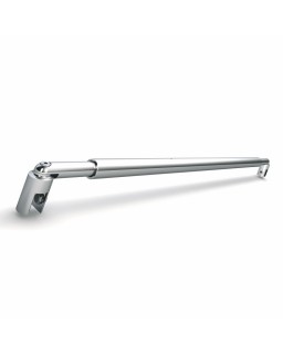 Stabilisationsstange Glas Glas, verstellbarer Wandhalter, mattverchromt