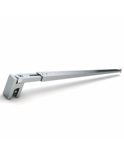 Stabilisationsstange Glas Wand, Eckig, Edelstahleffekt
