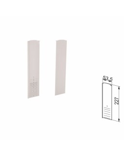 Onlevel TL-60, Endkappe ohne Abdeckleiste Treppenaufgang, Modell 6011, Alu roh, rechts