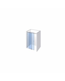 Nischendusche Vivere II Einfachlaufrohr mit U-Profil