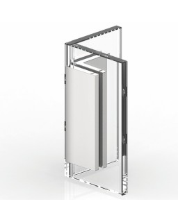 Schwerlast-Winkelverbinder Glas-Glas 90°, ZN1