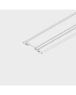 Einfachführungsschiene Länge nach Mass, Aluminium, farblos eloxiert