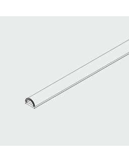Gummiprofil, schwarz, selbstklebend, für Glasdicken 8/10 mm, Glasabstand 4 mm, Rolle à 10 m