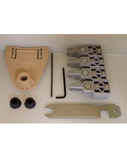 Pufferset 2-türige Anlage mit Führungssschiene oder 2-/3-türige Anlage mit Punktführung