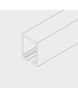 HAWA Junior 250/G Laufschiene Länge 6000 mm, aluminium, farblos eloxiert, gebohrt