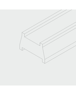 HAWA-Adapto 100-150/P, Einbetonierprofil Länge 3500 mm, Set für HAWA-Puro 100-150