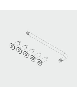 Senkschrauben spezial, 5,5x19 mm, für Befestigung Profil Festverglasung an Laufschiene, Set à 5 Stück